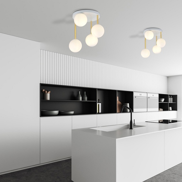 Lampa sufitowa DOLCE 4 WH OPAL