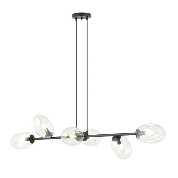 Lampa sufitowa PANDORA 6 BL TRANSPARENT