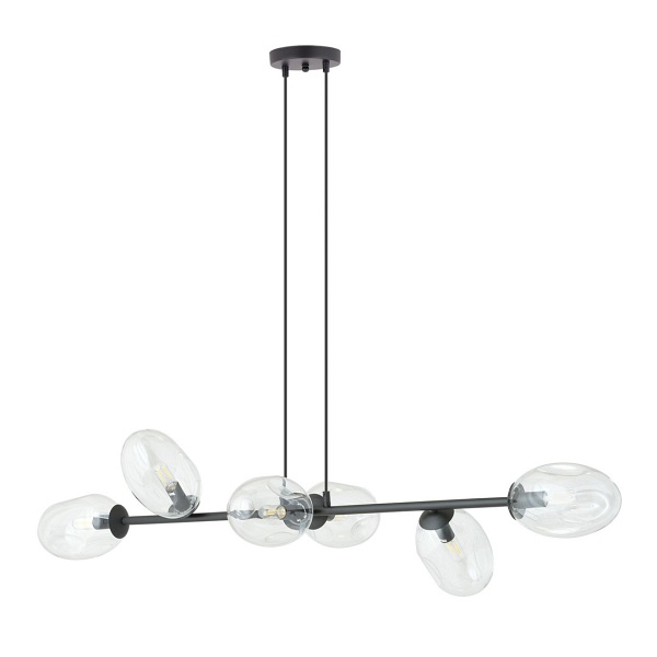 Lampa sufitowa PANDORA 6 BL TRANSPARENT - Emibig