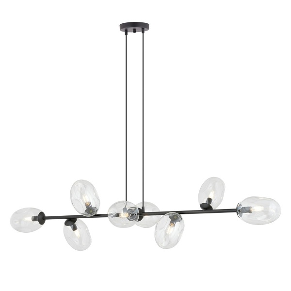 Lampa sufitowa PANDORA 8 BL TRANSPARENT