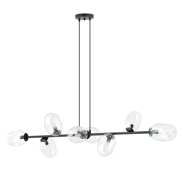 Lampa sufitowa PANDORA 8 BL TRANSPARENT - Emibig