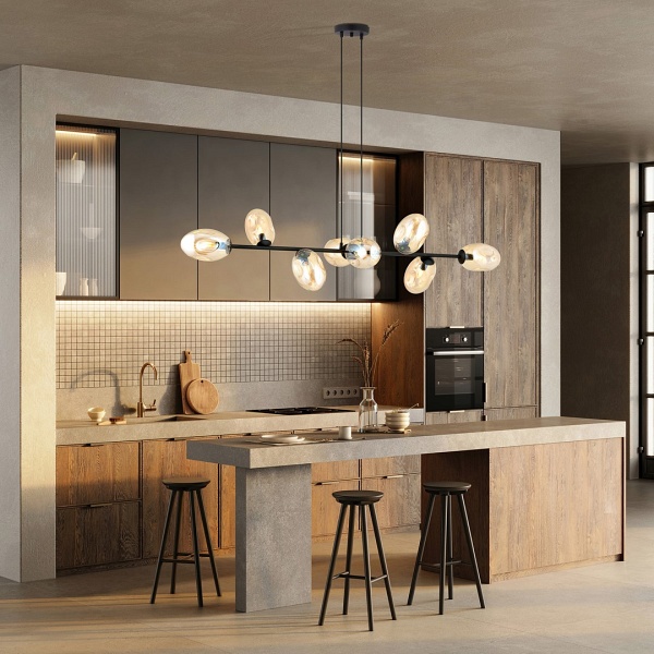 Lampa sufitowa PANDORA 8 BL MIODOWY