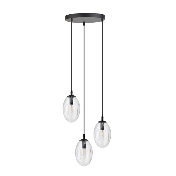 Lampa sufitowa ASTRAL 3 BL PREMIUM TRANSPARENT - Emibig