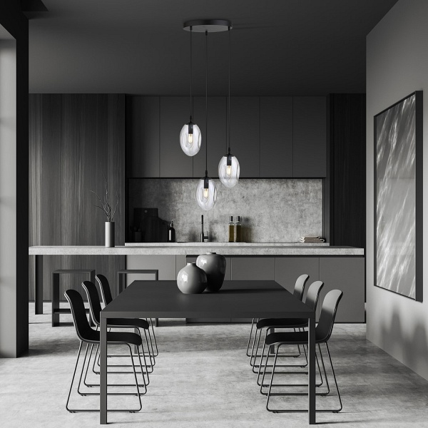 Lampa sufitowa ASTRAL 3 BL PREMIUM TRANSPARENT