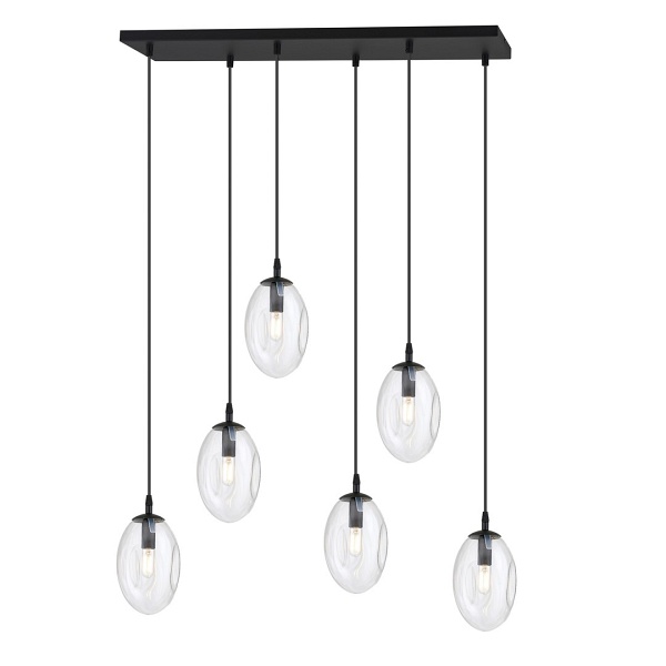 Lampa sufitowa ASTRAL 6 BL TRANSPARENT