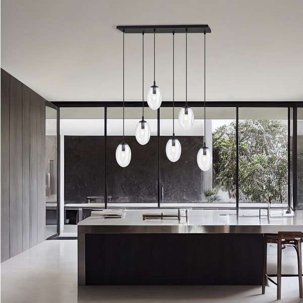 Lampa sufitowa ASTRAL 6 BL TRANSPARENT