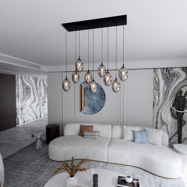 Lampa sufitowa ASTRAL 9 BL GRAFIT