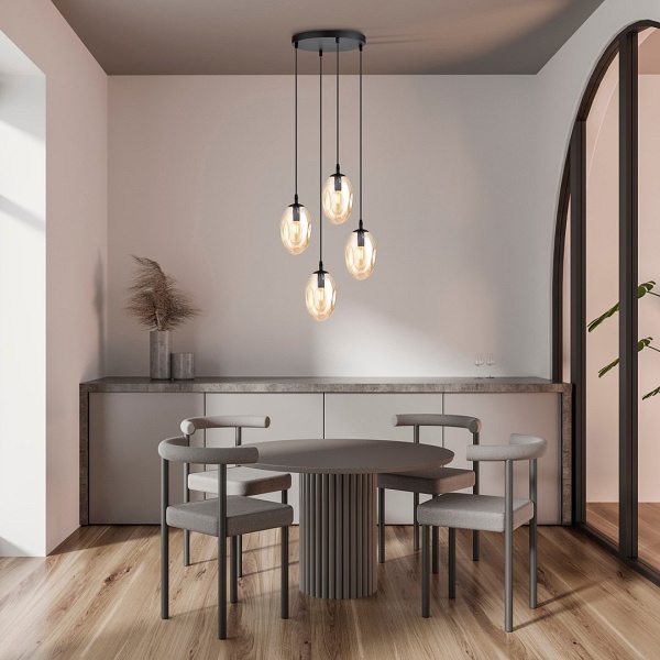 Lampa sufitowa ASTRAL 4 BL PREMIUM MIODOWY