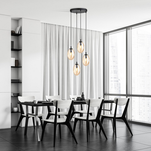 Lampa sufitowa ASTRAL 4 BL PREMIUM MIODOWY