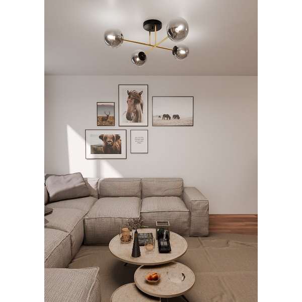 Lampa sufitowa MAGNUM 4 BL GRAFIT