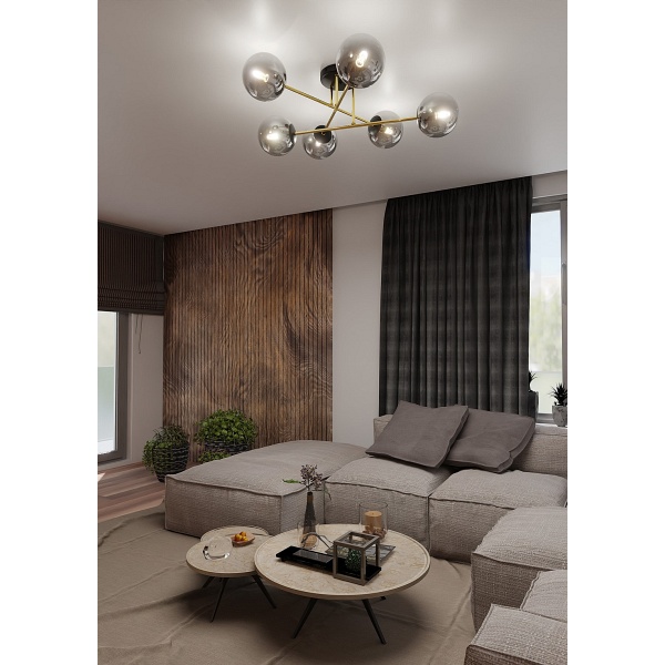 Lampa sufitowa MAGNUM 6 BL GRAFIT