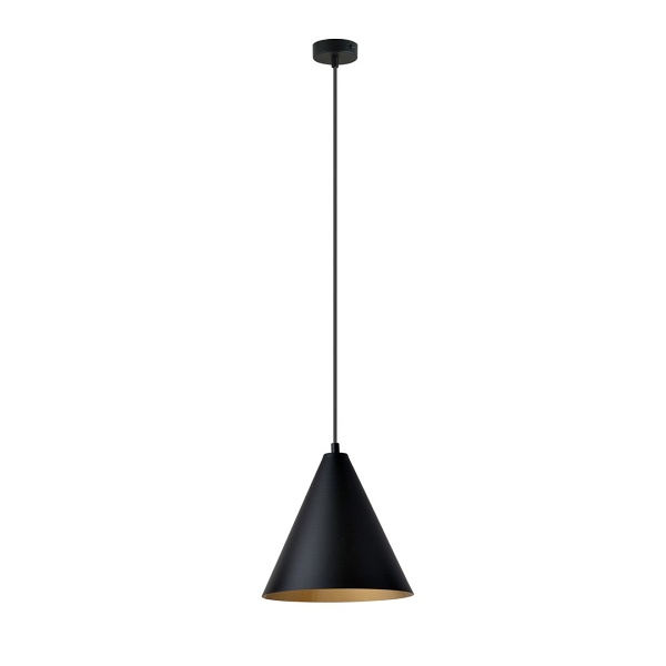 Lampa wisząca REBEL 1 BLACK/GOLD - Emibig