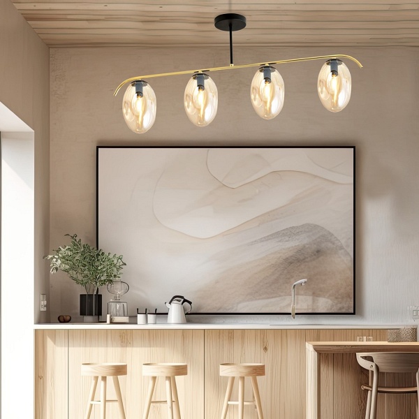 Lampa sufitowa FINES 4 BL MIODOWY