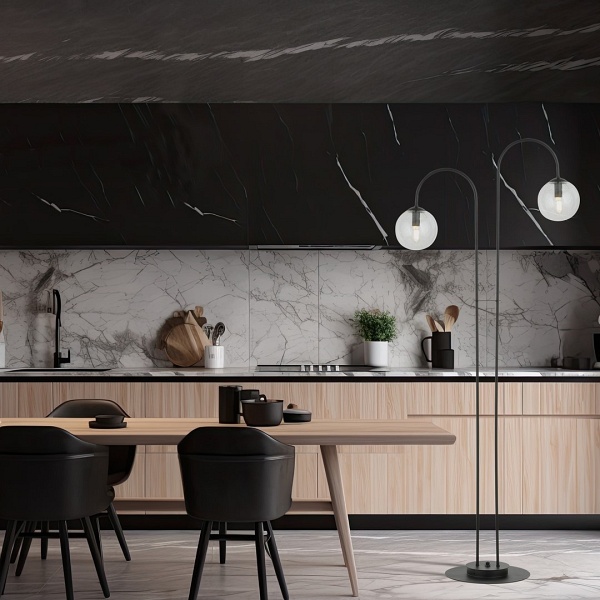 Lampa podłogowa ARCHI LP2 BL TRANSPARENT