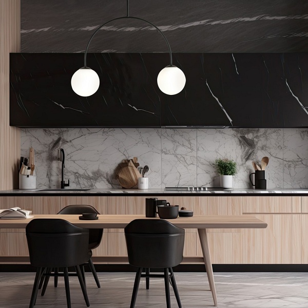 Lampa sufitowa ARCHI 2 BL OPAL