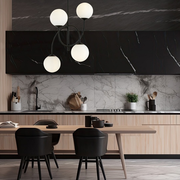 Lampa sufitowa ARCHI 4B BL OPAL