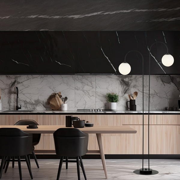 Lampa podłogowa ARCHI LP2 BL OPAL