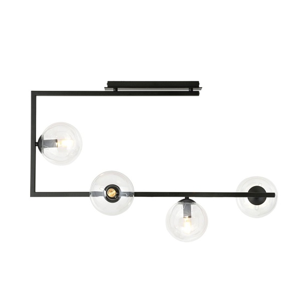 Lampa sufitowa SOMA 4 BL TRANSPARENT - Emibig
