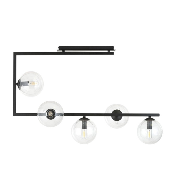 Lampa sufitowa SOMA 5 BL TRANSPARENT - Emibig