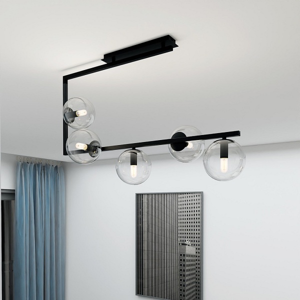 Lampa sufitowa SOMA 5 BL TRANSPARENT - Emibig