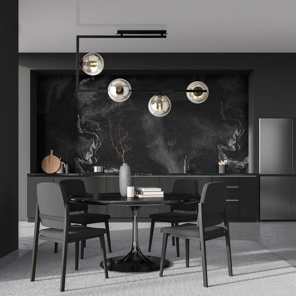 Lampa sufitowa SOMA 4 BL GRAFIT - Emibig