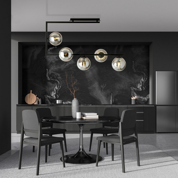 Lampa sufitowa SOMA 5 BL GRAFIT - Emibig
