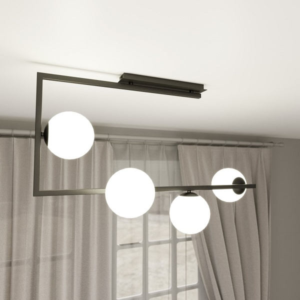 Lampa sufitowa SOMA 4 BL OPAL - Emibig