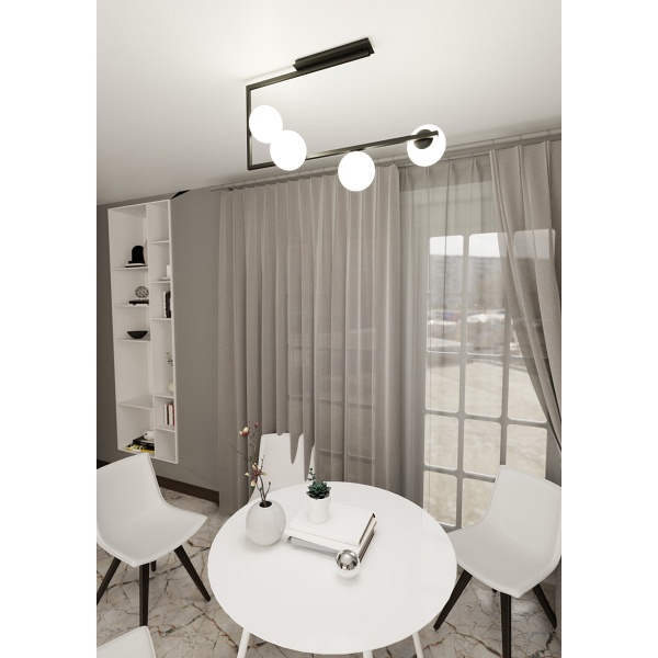Lampa sufitowa SOMA 4 BL OPAL - Emibig