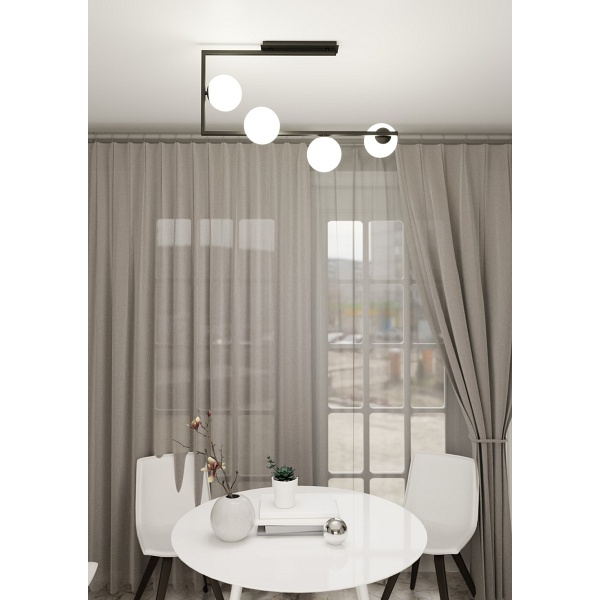 Lampa sufitowa SOMA 4 BL OPAL - Emibig