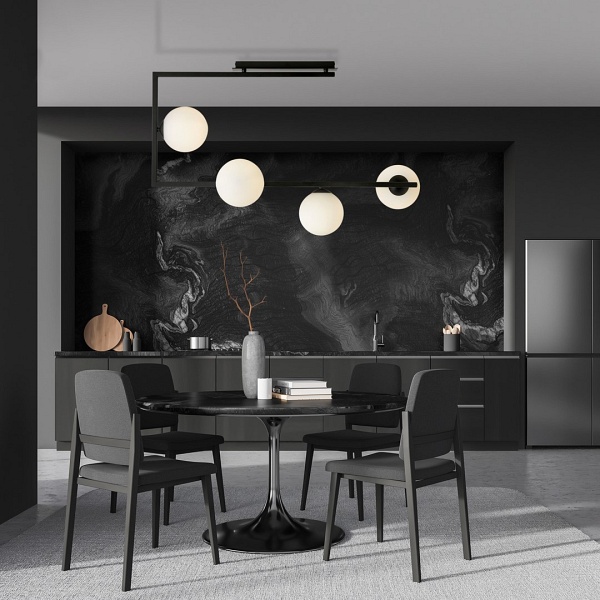 Lampa sufitowa SOMA 4 BL OPAL - Emibig