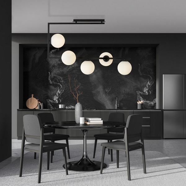 Lampa sufitowa SOMA 5 BL OPAL - Emibig