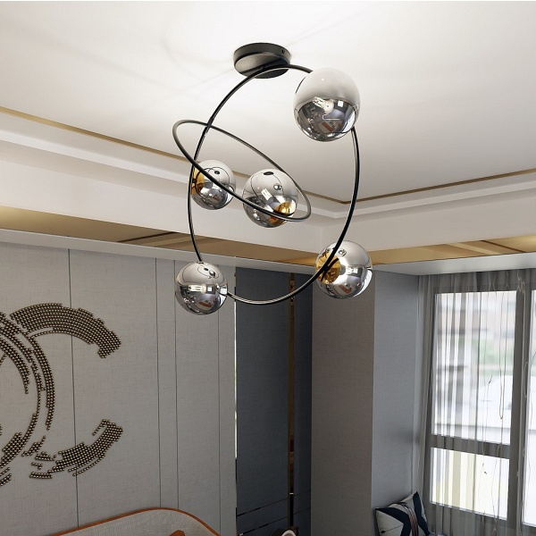 Lampa sufitowa STARDOM 5 BL GRAFIT
