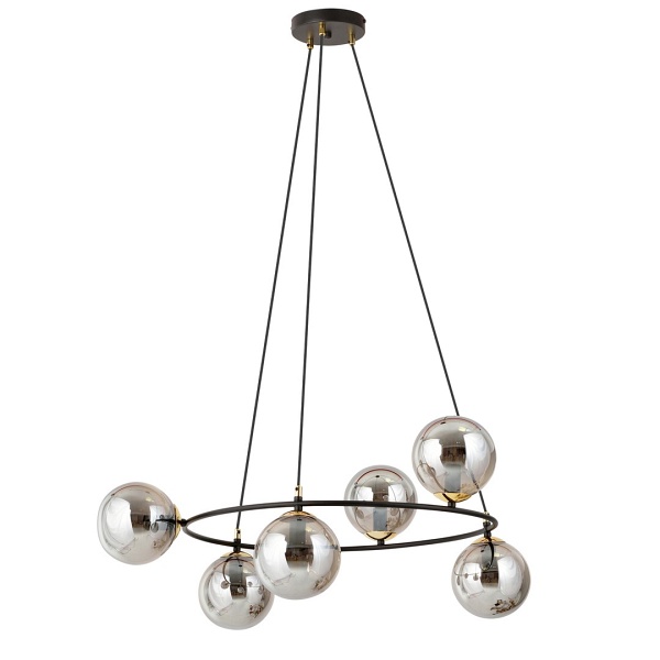 Lampa wisząca AZURA 6 BL GRAFIT - Emibig