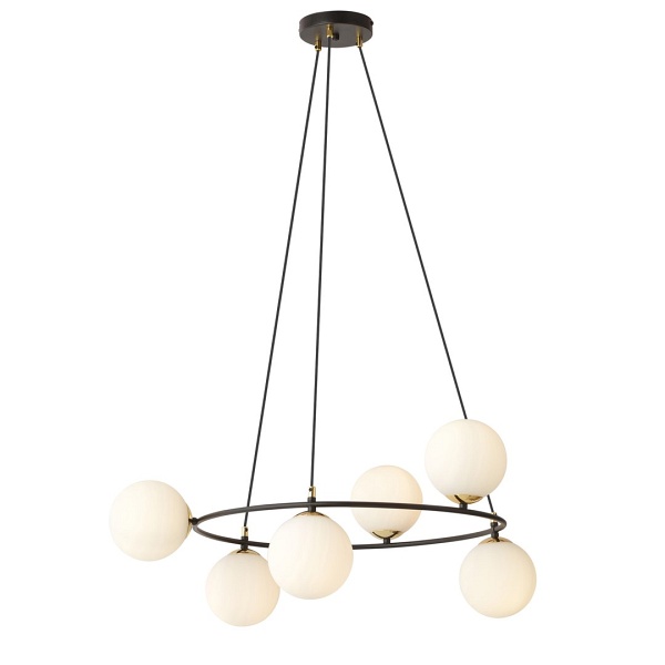 Lampa wisząca AZURA 6 BL OPAL - Emibig