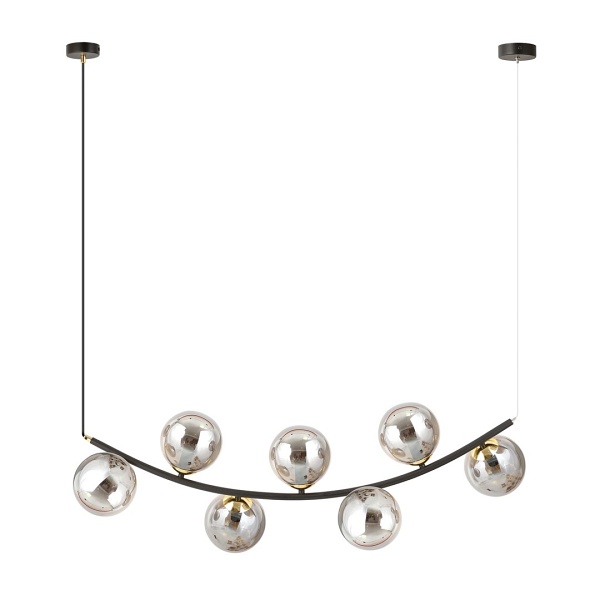 Lampa wisząca RITZ 7 BL GRAFIT - Emibig