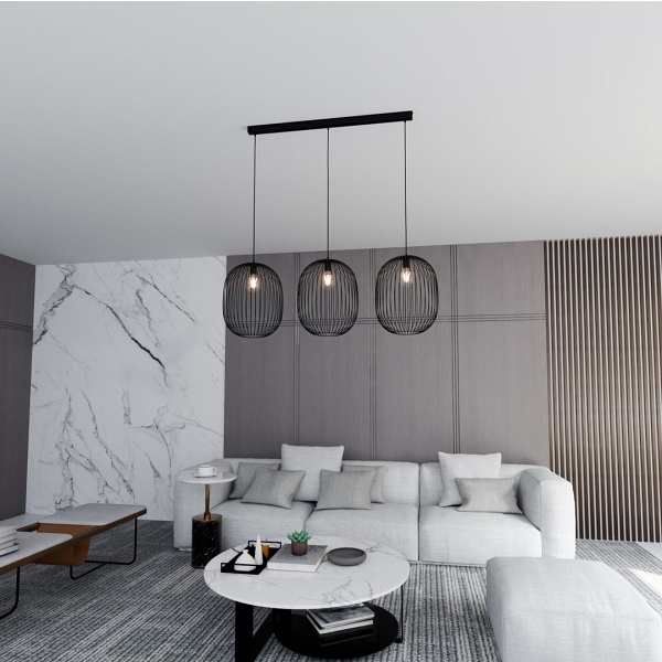 Lampa wisząca ONYX 3 BL