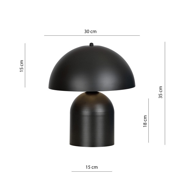 Lampa KAVA LN1 BLACK