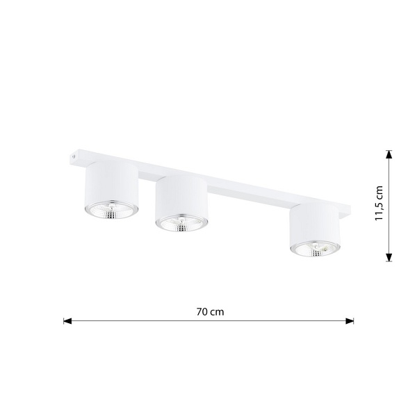 Lampa sufitowa NANO 3 WHITE
