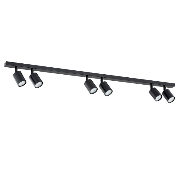 Lampa sufitowa FLASH 6 BLACK - Emibig