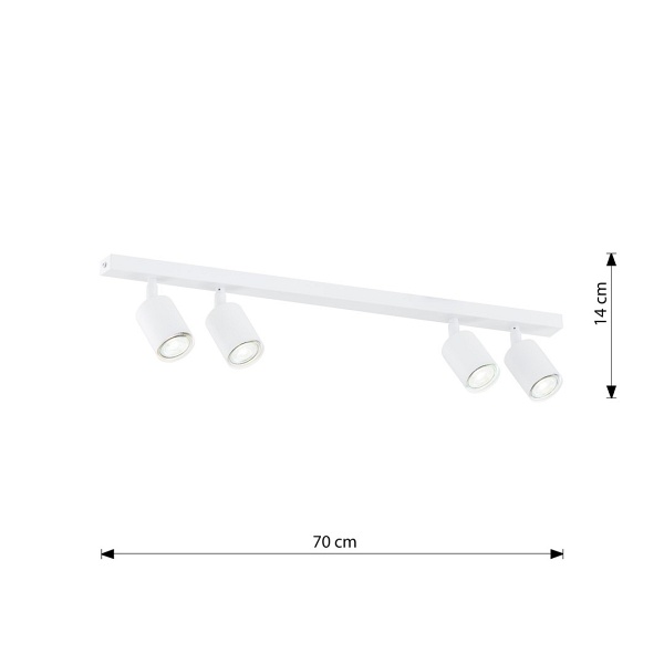 Lampa sufitowa FLASH 4 WHITE