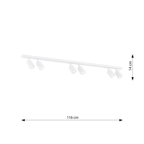 Lampa sufitowa FLASH 6 WHITE