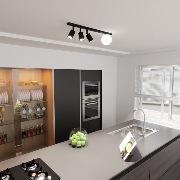 Lampa sufitowa BASTER 4 BLACK