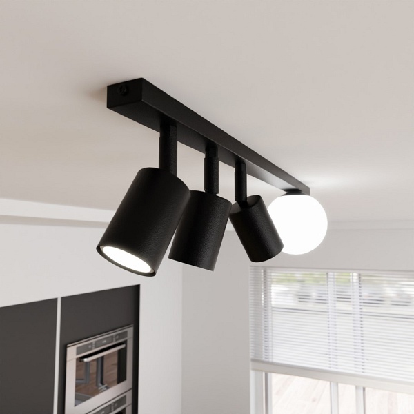 Lampa sufitowa BASTER 4 BLACK