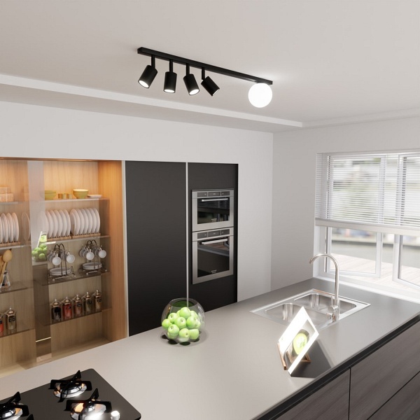 Lampa sufitowa BASTER 5 BLACK