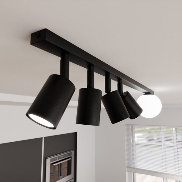 Lampa sufitowa BASTER 5 BLACK