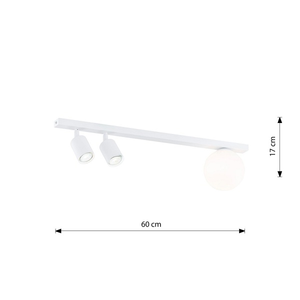 Lampa sufitowa BASTER 3 WHITE