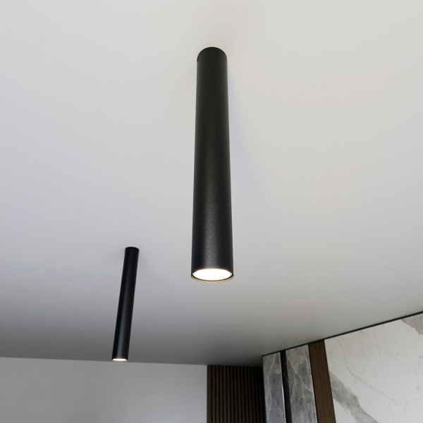 Lampa sufitowa TECNO 1L BLACK oprawa oświetleniowa