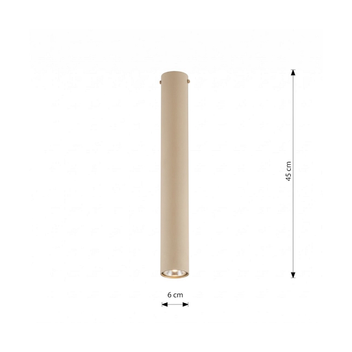 Lampa sufitowa TECNO 1L MOKKA - Emibig