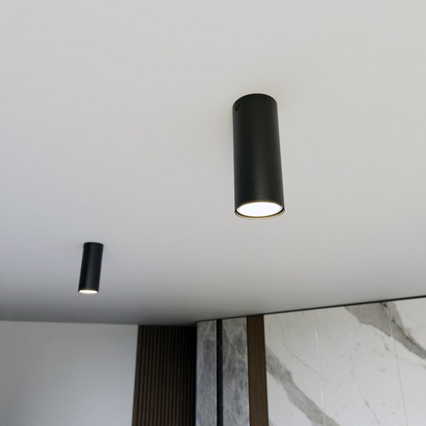 Lampa sufitowa TECNO 1S BLACK oprawa oświetleniowa