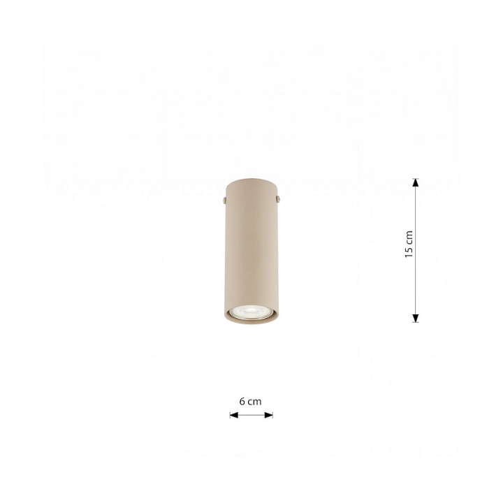 Lampa sufitowa TECNO 1S MOKKA - Emibig